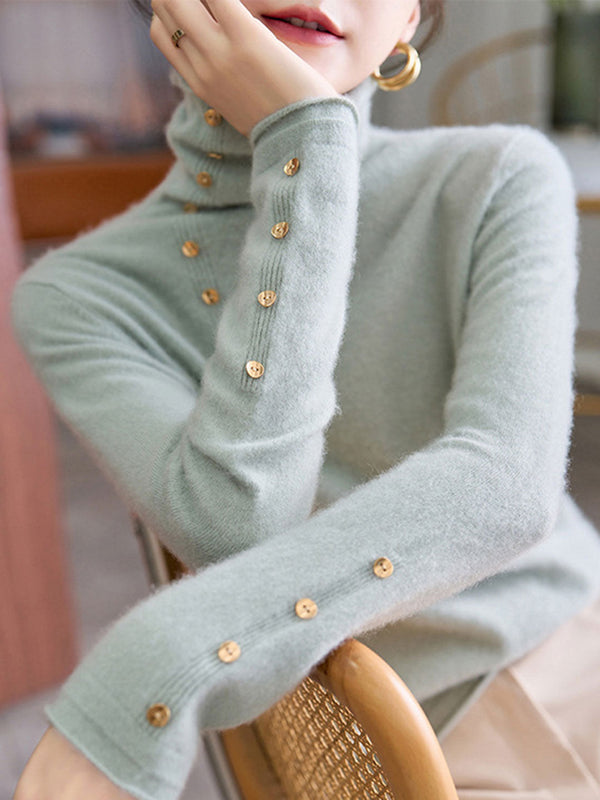 Pull col roulé style français Hilary