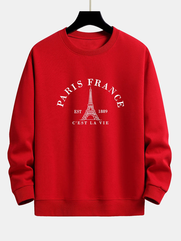 Relaxed Fit Printed Sweatshirt - Paris, France