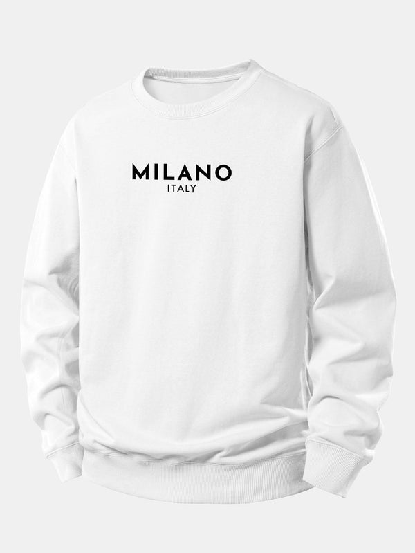 Milano Printed Relaxed Fit Sweatshirt