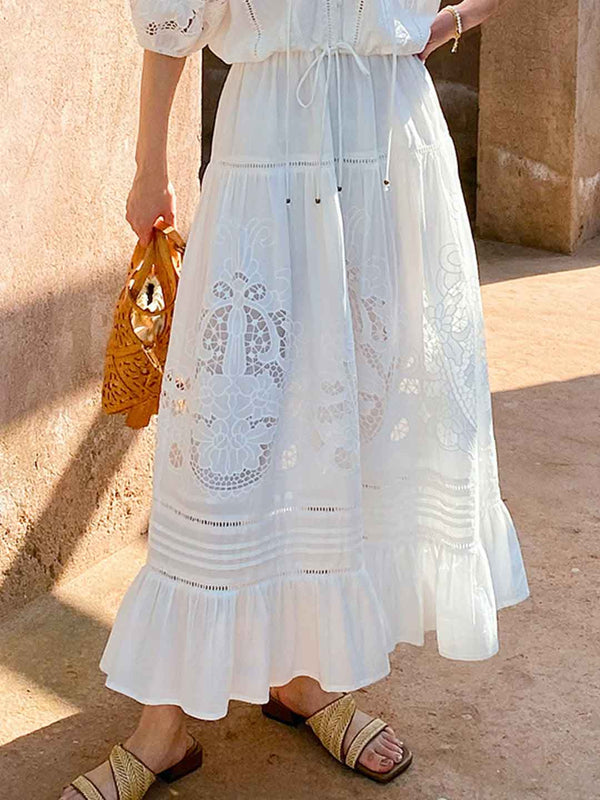 Jupe brodée A-Line Bella Vacances