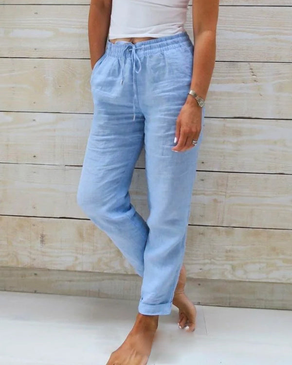 Solene™ | Pantalon en lin léger avec confort extensible