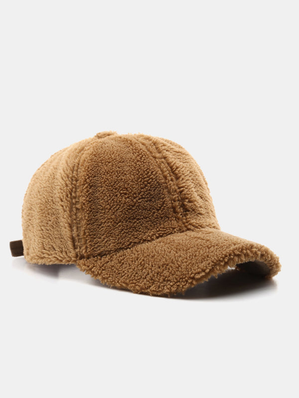 Fashion Retro Warm Granular Fleece Baseball Cap
