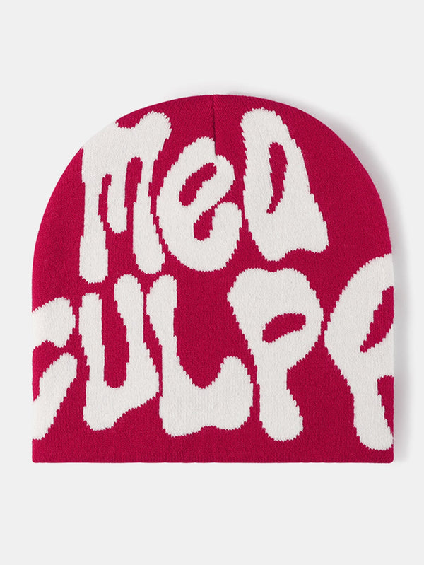 Street Fashion Letter Jacquard Unisex Knitted Hat