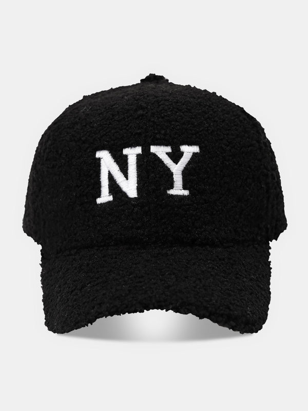 American Style NY Letter Fleece Warm Baseball Cap