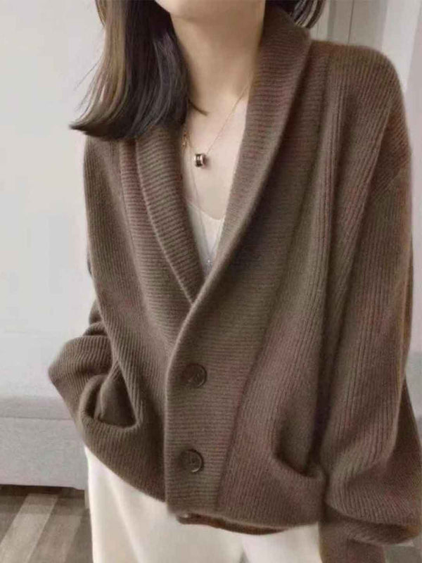 Cardigan Tricoté à Col Ouvert Kylie
