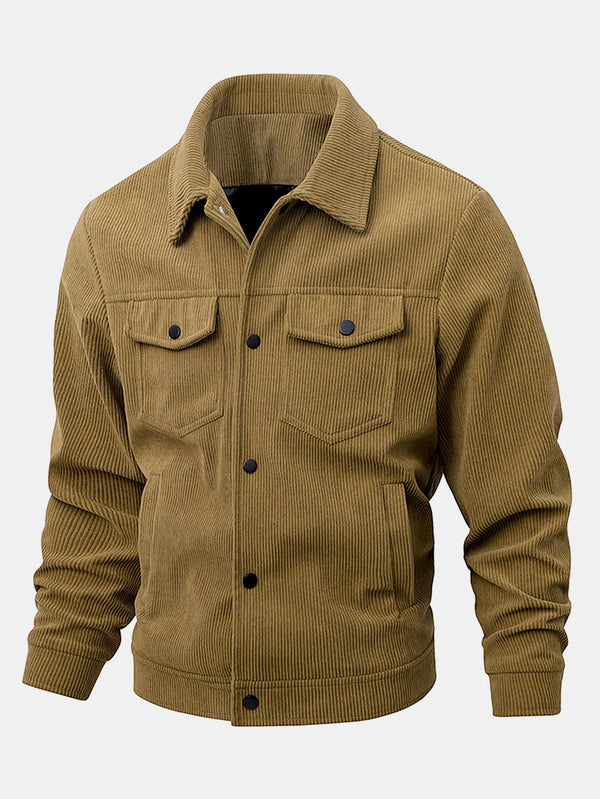 Chaqueta de pana de bolsillo