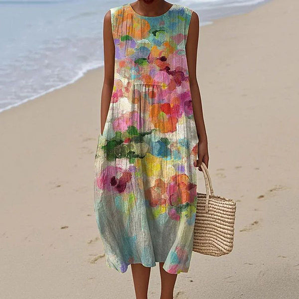 Mireya™ - Robe colorée d'inspiration vintage