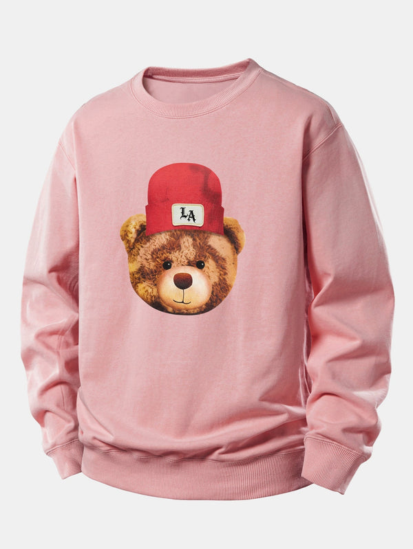 Relaxed Fit Los Angeles Bear Graphic Sweatshirt