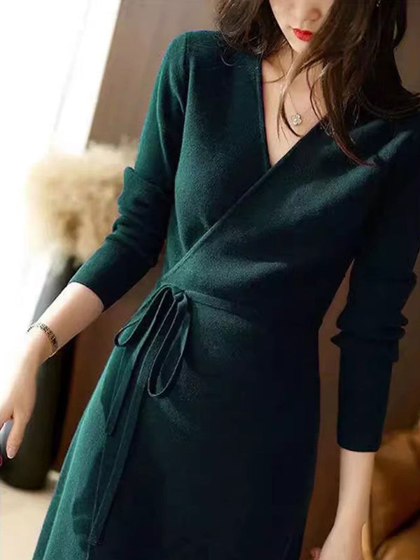 Cravate Classique Peyton en Couleur Unie Tricotée