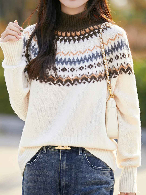 Pull en Maille Col Roulé Sophie Classique