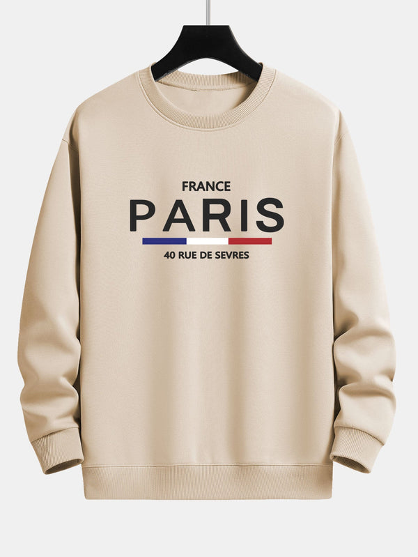 Paris Print Relax Fit Sweatshirt