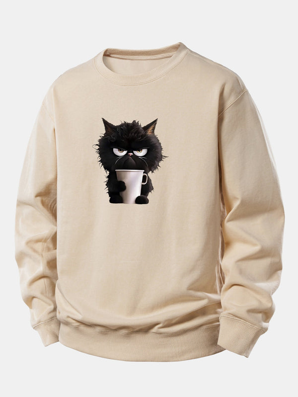 Chat Noir Café Sweatshirt Relax Fit