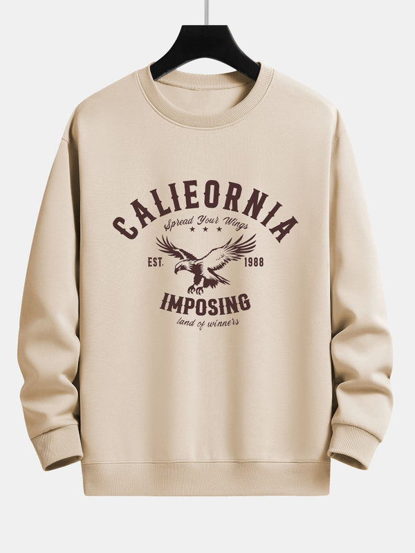 California Eagle Print Relax Fit Sweatshirt