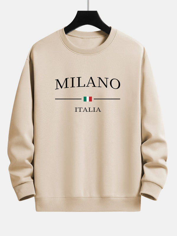 Milano Print Relaxed Fit Sweatshirt