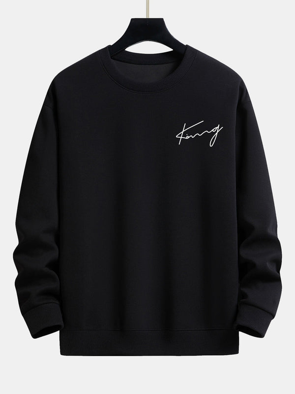 King Print Relax Fit Sweatshirt