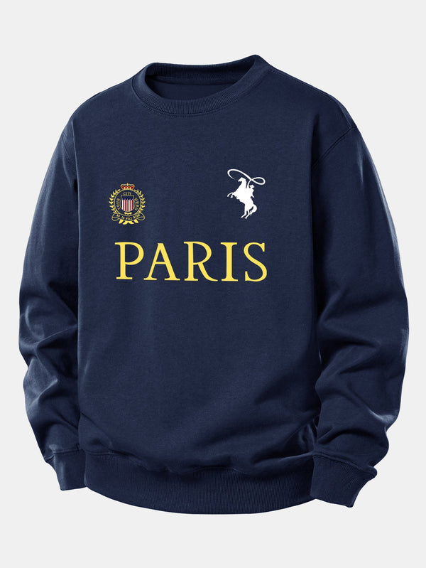 Paris Print Relax Fit Sweatshirt
