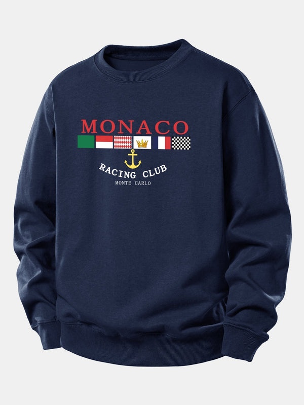 Monaco Printed Relaxed Fit Sweatshirt
