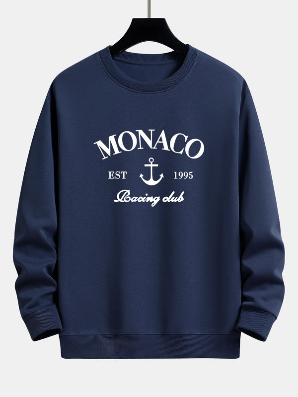 Monaco Printed Relaxed Fit Sweatshirt