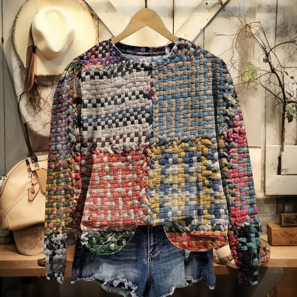 Sweat-shirt vintage coloré