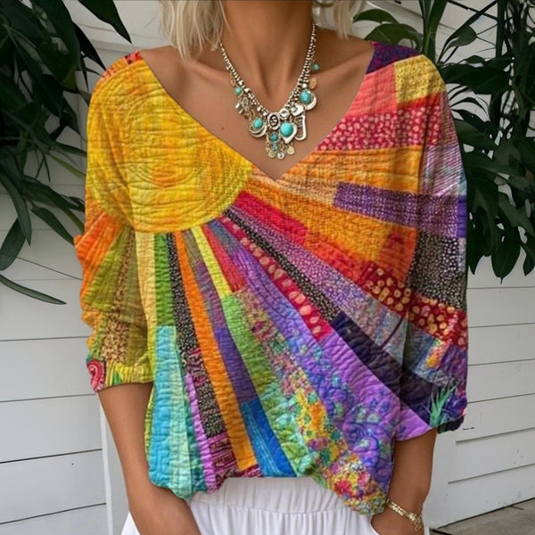 【Manches Long】T-Shirt Décontracté et Coloré