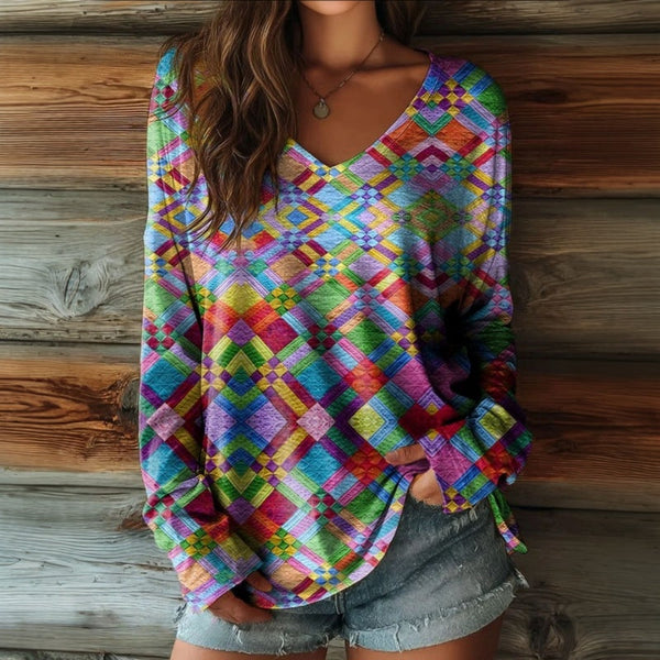 T-shirt coloré et décontracté