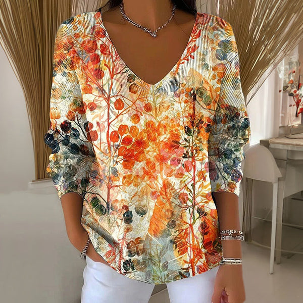 【Manches longues】T-shirt vintage décontracté