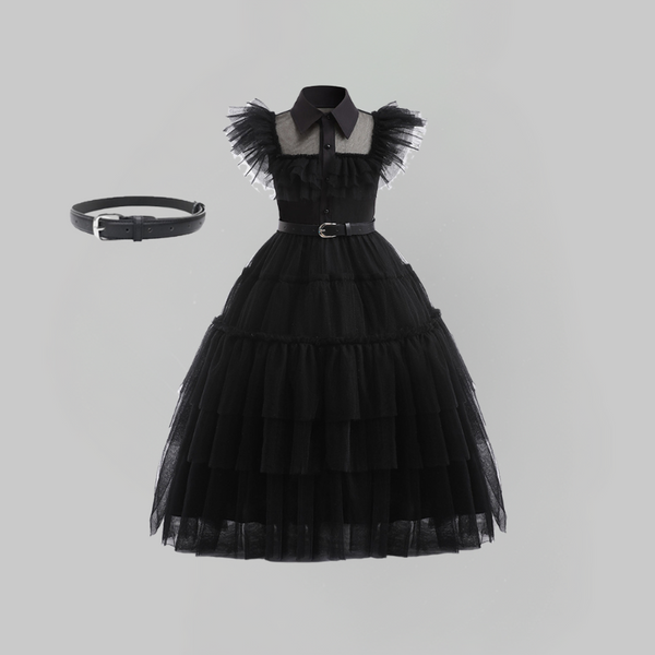 ROBE DE COSPLAY MERCREDI ADDAMS POUR FILLES