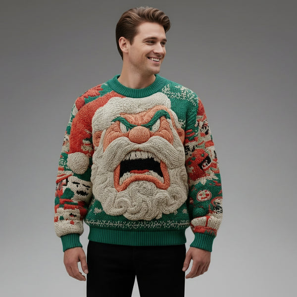 Cute Funny Pullover Santa Claus Graphic