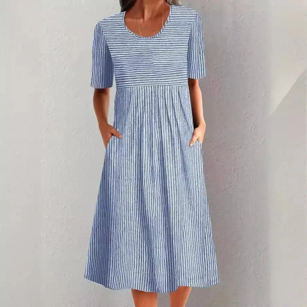 Amelia - Robe d'été rayée et décontractée