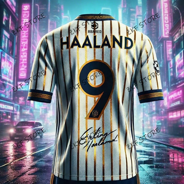 T-shirt Sportif Imprimé Haaland pour Hommes