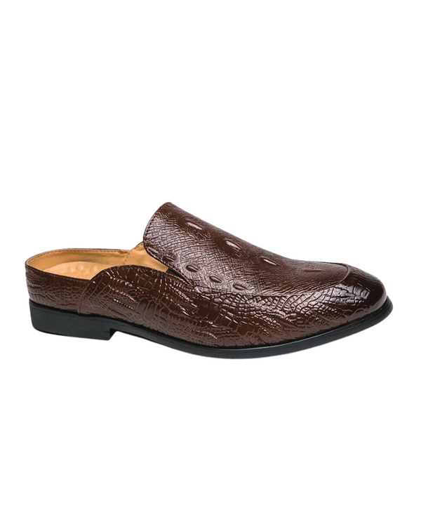 Chaussures habillées élégantes à imprimé crocodile