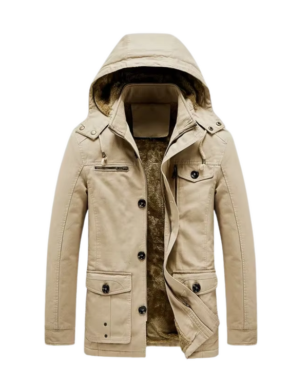 Elegante chaqueta de invierno acolchada Premium