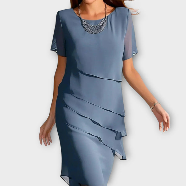 Harrieta™ | Robe élégante en mousseline à volants