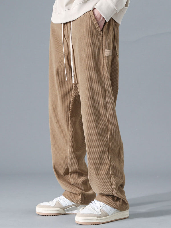 Pantalones de pana de pierna recta