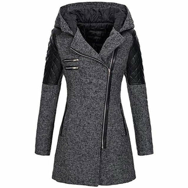 Manteau à capuche élégant et décontracté